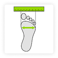 Foot width measurement